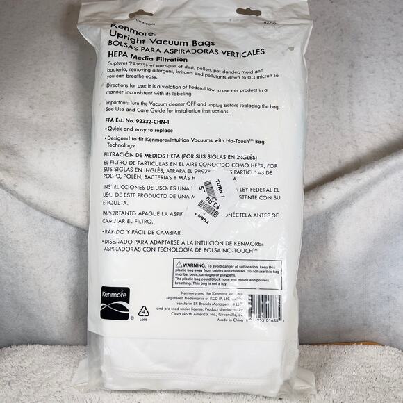 Kenmore Intuition HEPA Upright Vacuum 6 Bags for No-Touch Bag Technology IB600 - Picture 3 of 7